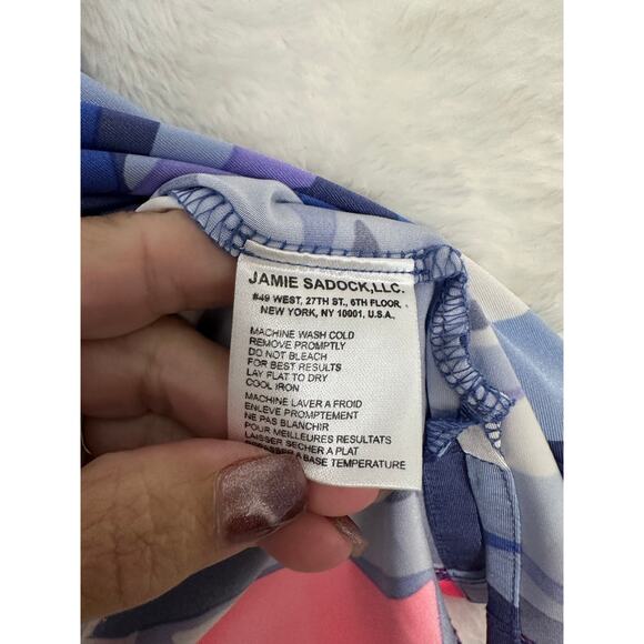 Jamie Sadock Golf Polo Top XL Colorful Artsy Performance - Picture 7 of 8